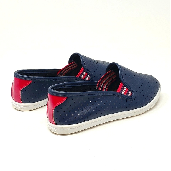 Molekinha Girls Slip On Shoes Size 11.5 Navy Blue White Soles Magenta Brazilian - Picture 6 of 11